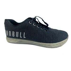 Nobull Court Trainer Shoes Mens 8.5 Black Gum Athletic Sneakers Running Lace Up